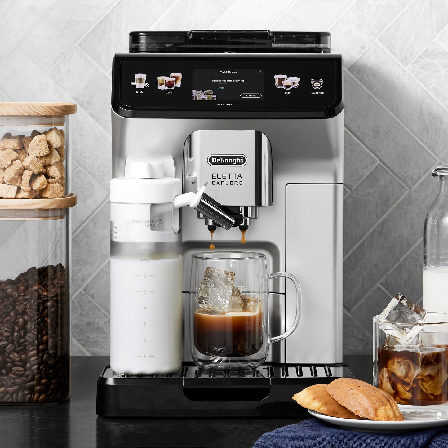 DeLonghi - Eletta Explore Super Automatic Espresso Machine - ECAM45086S