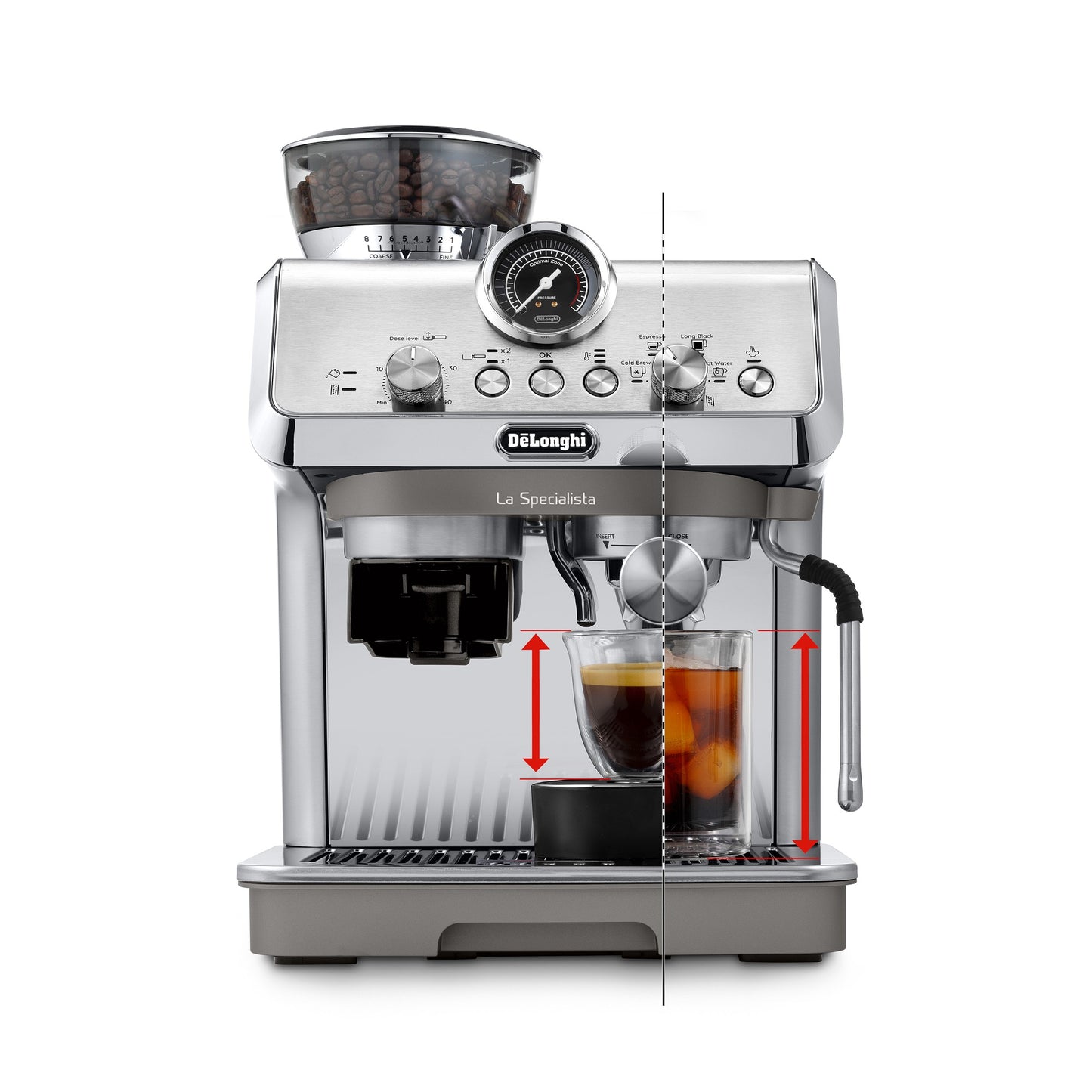 DeLonghi - La Specialista Arte EVO Espresso Machine with Cold Brew & Built-in Grinder - EC9255M