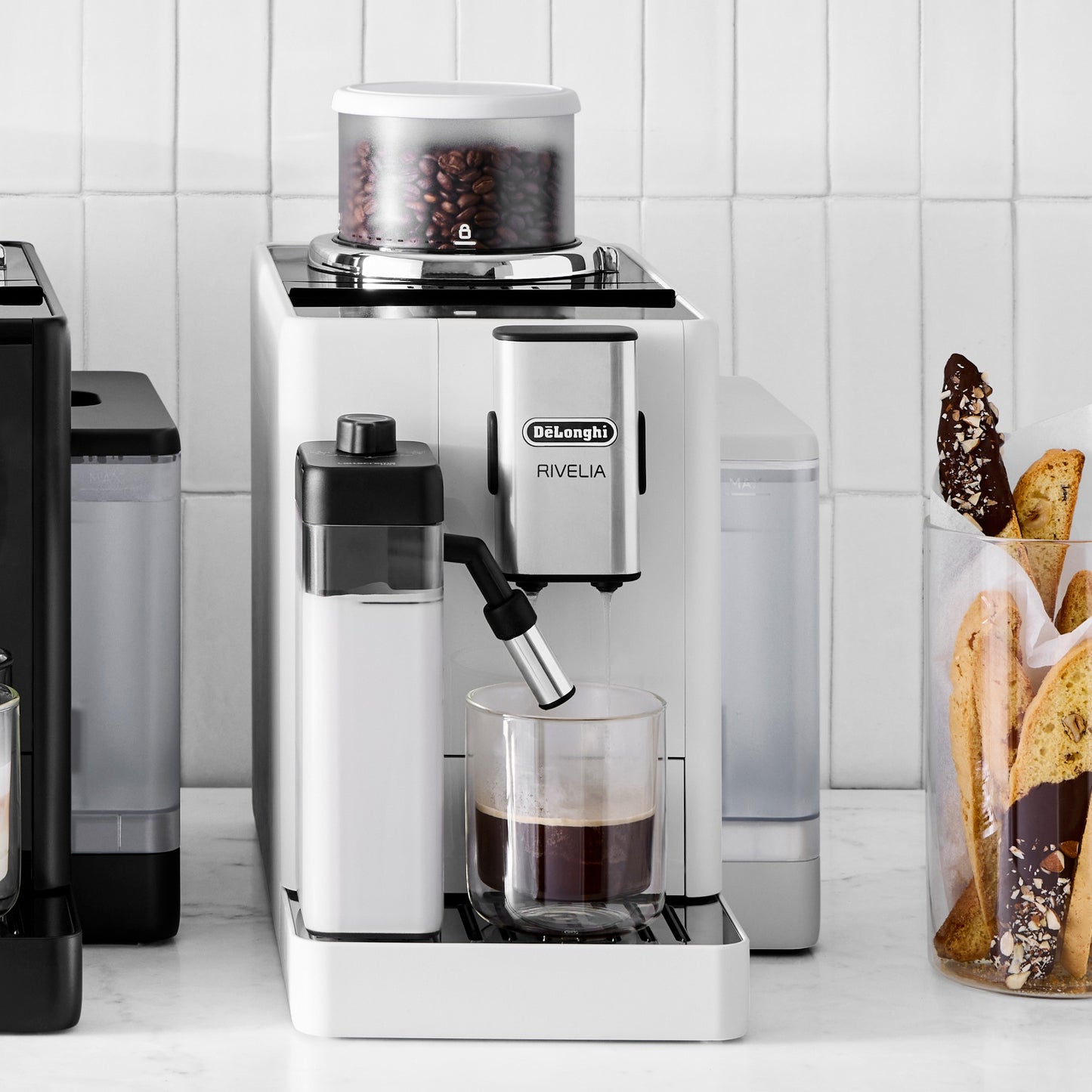 DeLonghi - Rivelia Bean to Cup Super Automatic Espresso Machine - EXAM44055B / EXAM44055G / EXAM44055W