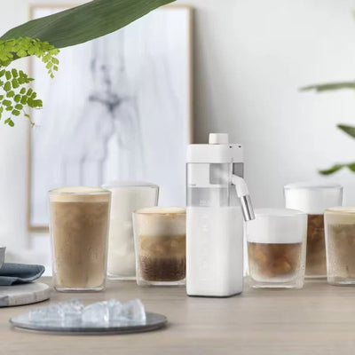 Delonghi Rivelia LatteCrema Cool Upgrade Set, includes Cool Carafe, 2 lg + 2 med Glasses,  DLSC032 -- AS00006309