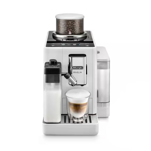 DeLonghi - Rivelia Bean to Cup Super Automatic Espresso Machine - Arctic White EXAM44055W