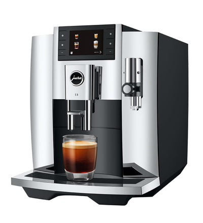 Jura E8 2024 Chrome Superautomatic Espresso Machine - 15646
