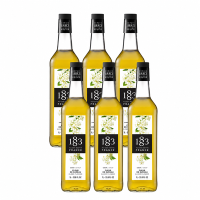 1883 Elderflower Syrup 1L Glass Bottle