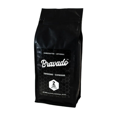 Java Works Bravado Premium Espresso Whole Beans -  2lb / 908g Bag