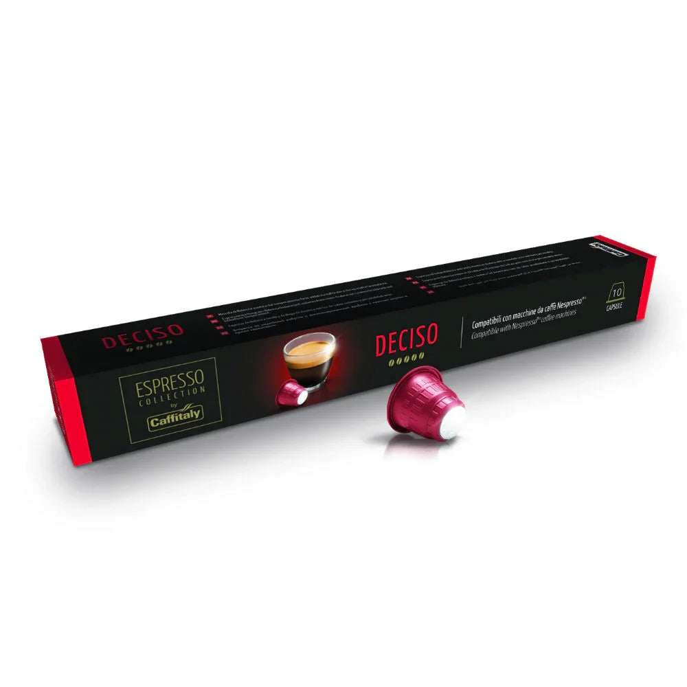 Caffitaly Deciso Nespresso Compatible Capsules - Box of 10 (EXP NOV 02/2024)