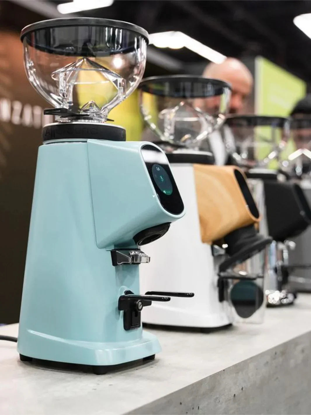 Fiorenzato - AllGround Sense Espresso & Coffee Grinder Pastel Blue with Short Hopper - ES1XBXB3ULNPFF9M16