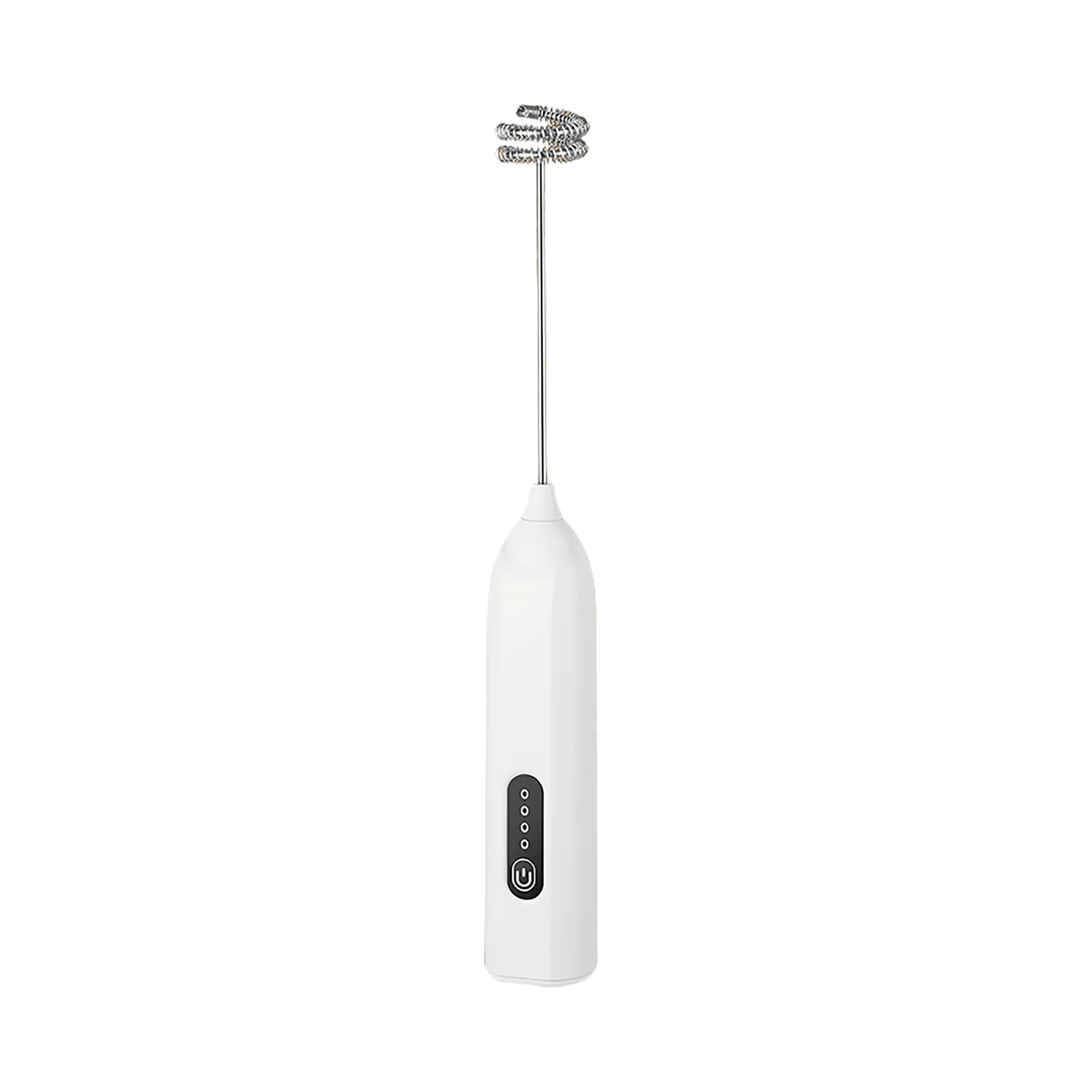 Fox Run Rechargeable Electric Milk and Coffee Frother, White, 9" #65172