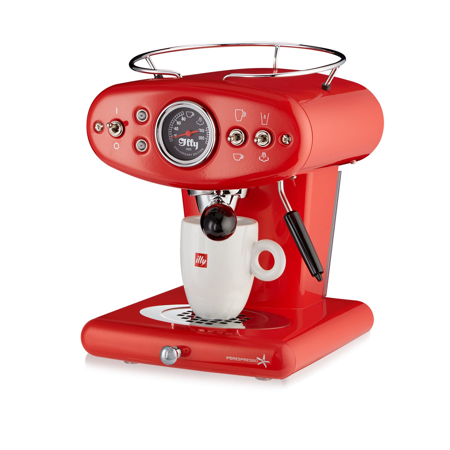 illy X1 iperEspresso Anniversary 1935 Machine by Francis Francis Red - 60256