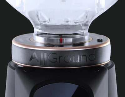 Fiorenzato AllGround Grinder - Matt Deep Black with Short Hopper