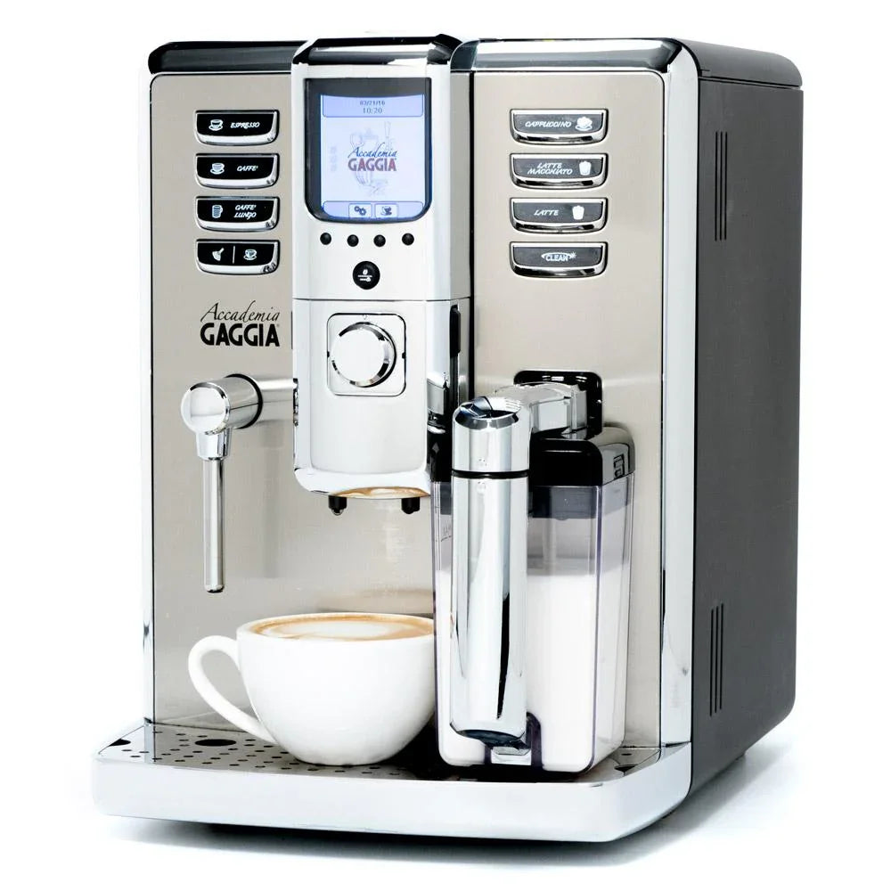 Gaggia - Accademia Super Automatic Espresso Machine - Silver Model No.RI9702/47 (OPEN BOX - IN STORE PURCHASE ONLY)