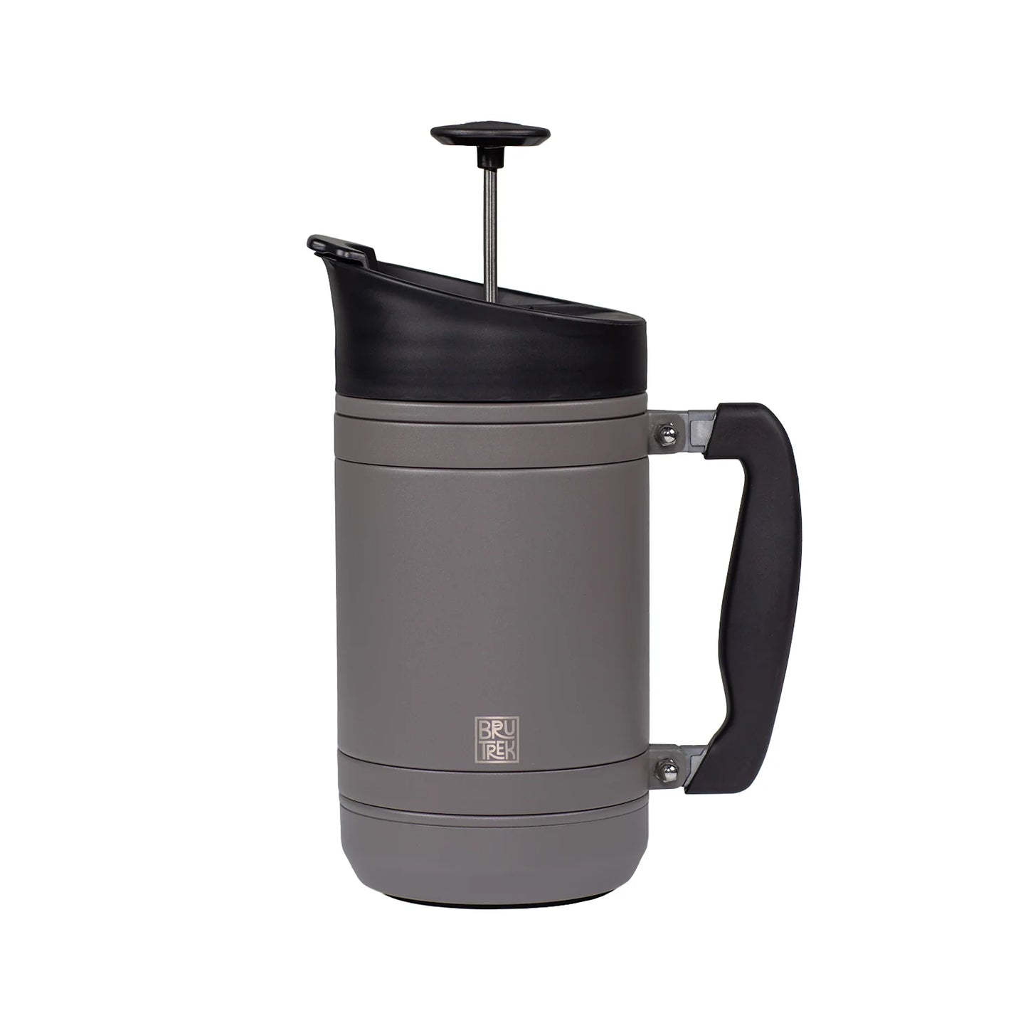 BruTrek Basecamp / Cascade French Press w/ Bru-Stop & spill-proof lid, 32 fl. oz. - Storm Grey - CFP2232