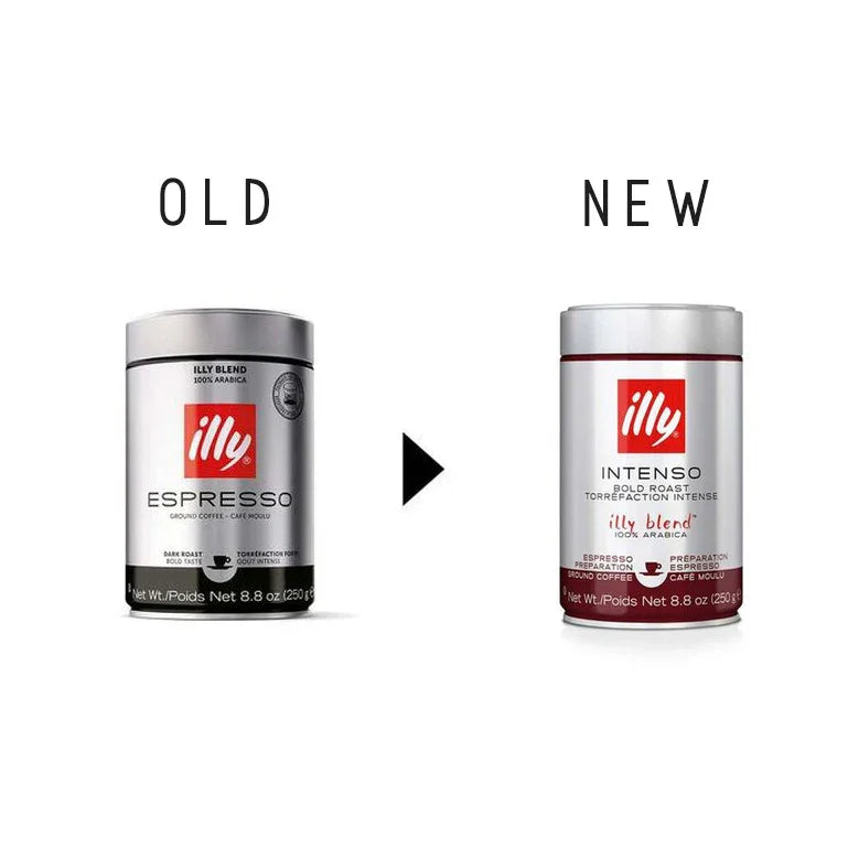 Illy Ground Espresso - Intenso Bold Roast 250g (BROWN) - A060  (EXP NOV/2024)
