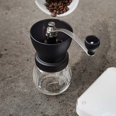 Hario Skerton PLUS Hand Grinder w/Glass Base - MSCS-2DTB