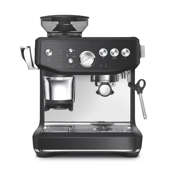 Breville - Barista Express Impress Semi-Automatic Combo Espresso Machine with Grinder Black Truffle - BES876BTR