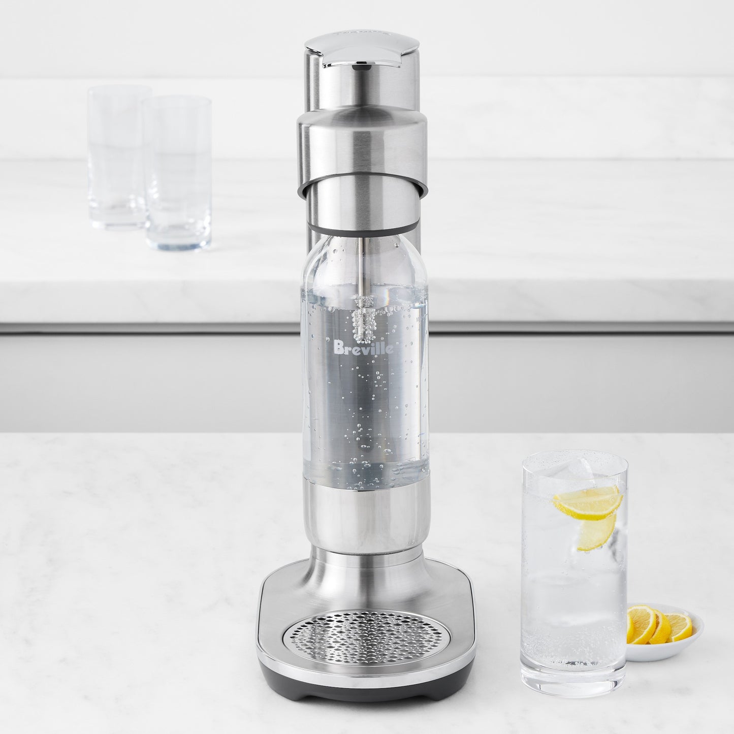 Breville - The Infizz Fusion Stainless Steel Sparkling Water Maker (CO2 Not Included) - BCA800BSS0ZNA1