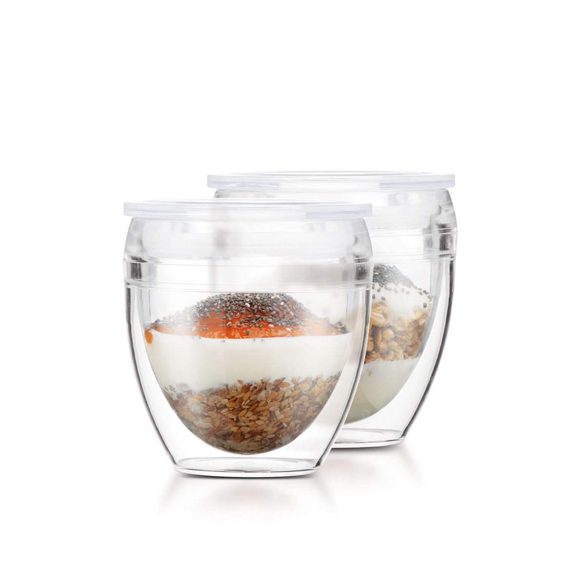 Bodum Pavina To Go 2 pcs Double Wall Tumbler with Lid - 0.2l / 6oz - K11848-10SA