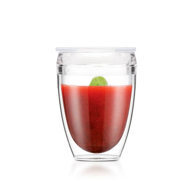 Bodum PAVINA® TO GO 2 pcs double wall tumbler, 0.3l, 10oz with lid, (BPA free) K11849-10SA