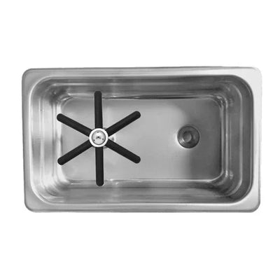 Krome Pitcher Rinser - Flush Mount for Steaming Pitchers 10" x 6" - C895
