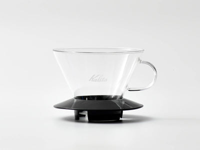 Kalita Wave 185 Glass Coffee Dripper - Black #KLT-050391