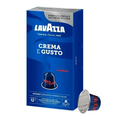 Lavazza Nespresso Compatible Aluminum Capsule - Crema e Gusto Classico Box of 10 (EXP OCT/2024)