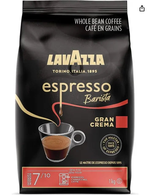 bag of coffee beans against a white background