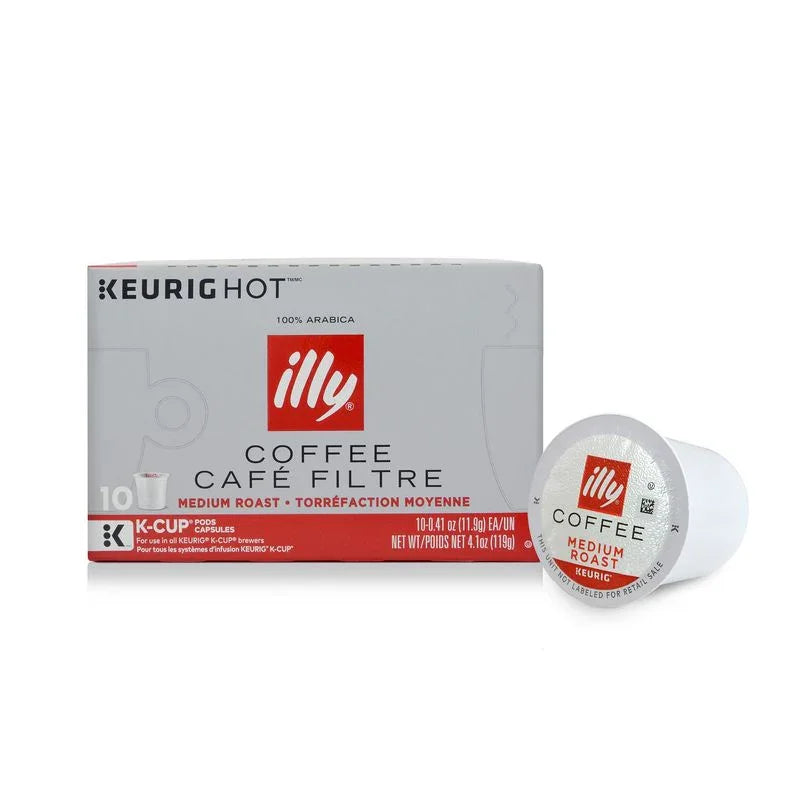 Illy K-Cup Pods Classico Medium Roast CASE OF 6 (10 Capsules per Box) RED - K7770 // CAK7720