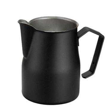 Motta Professional Milk Pitcher MATTE BLACK  #2550, (500ml/17oz) Stainless Steel Inox 18/10