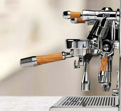 ECM Olive Wood Portafilter Joystick Set with ECM Logo - 89488 // AC100053-00