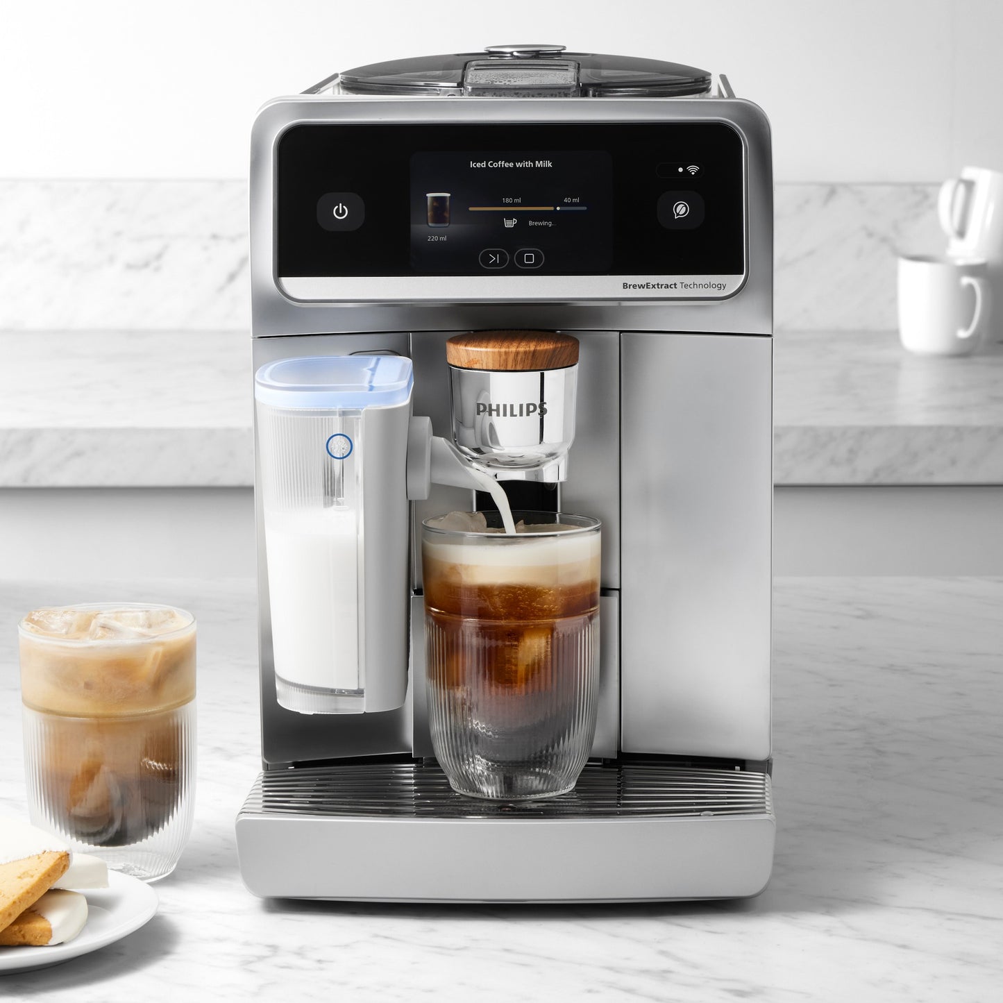 Philips - Cafe Aromis 8000 Super Automatic Espresso Machine with LatteGo Pro Stainless Steel - EP8757/20