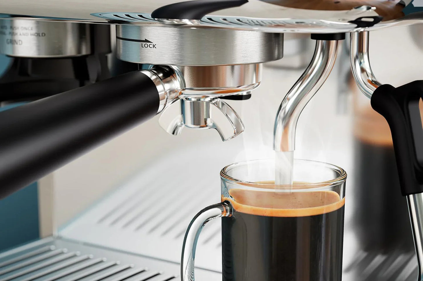 Philips / Saeco - Barista Brew Premium Stainless Steel Silver Semi Automatic Espresso Machine - PSA3228/01