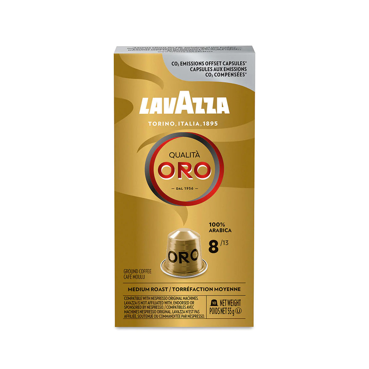 Lavazza Nespresso Compatible Capsule - Oro Box of 10
