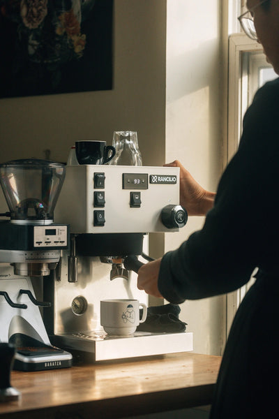 Rancilio - Silvia Pro X Dual Boiler PID Espresso Machine - White - HSD-SILVIA-PRO-X-WH