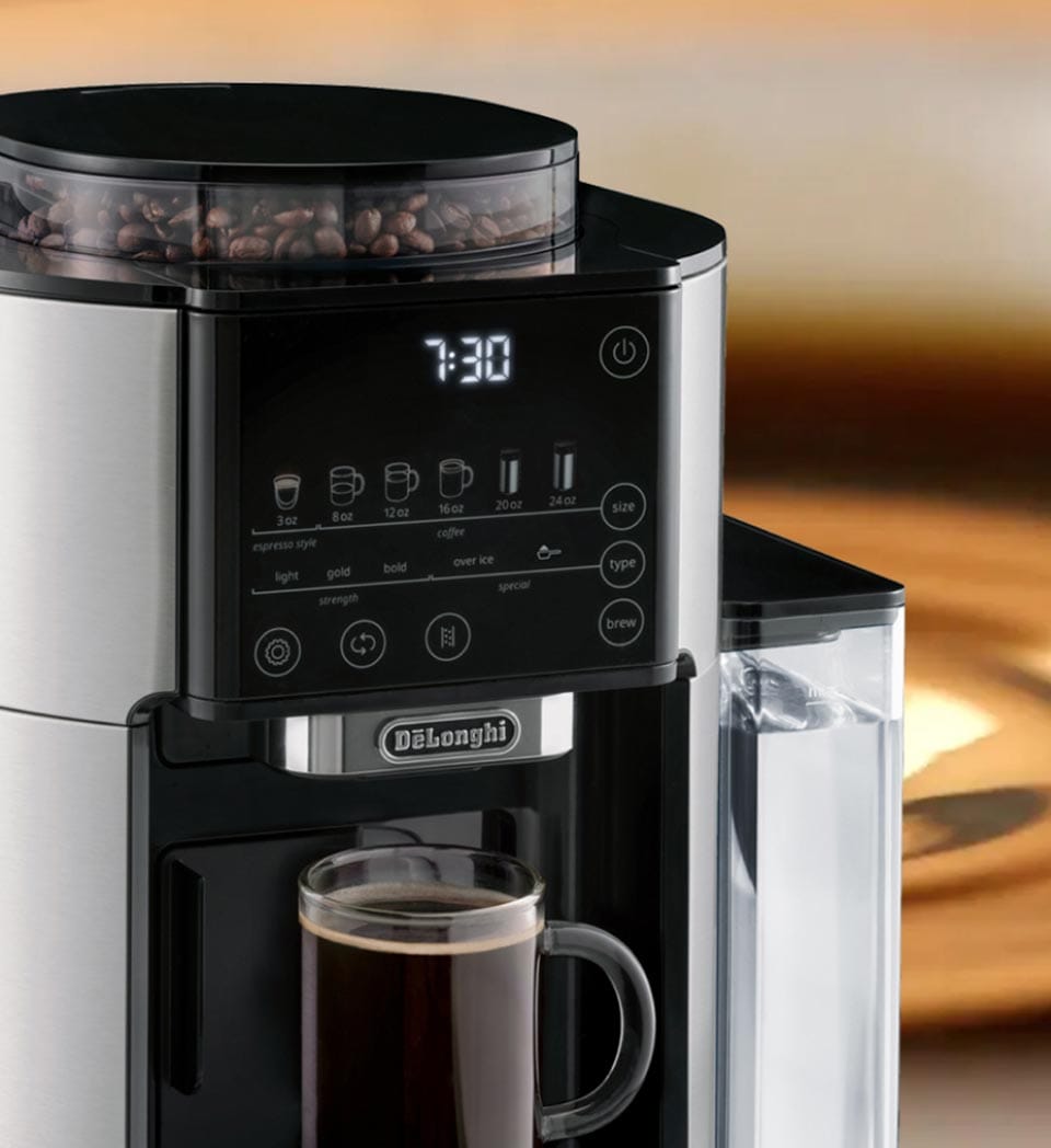 DeLonghi - TrueBrew Automatic Coffee Maker Stainless Steel with Carafe - CAM51035M