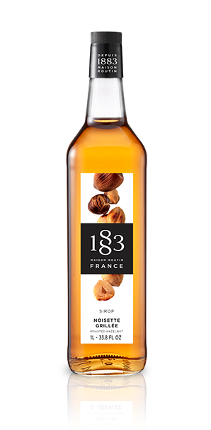 1883 Roasted Hazelnut Syrup 1L Glass Bottle