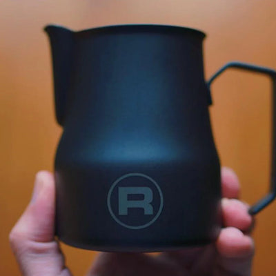 Rocket Logo Frothing Pitcher - 500ml - Black