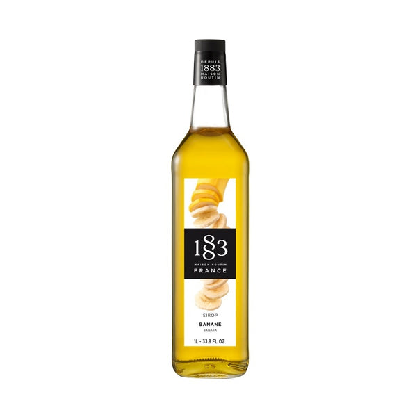 1883 Banana Syrup 1L Glass Bottle
