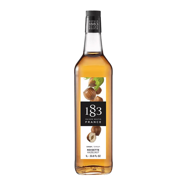1883 Hazelnut Syrup 1L Glass Bottle