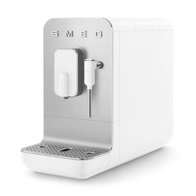 SMEG - Superautomatic Countertop Espresso Machine with Steam Wand - White BCC12WHMUS