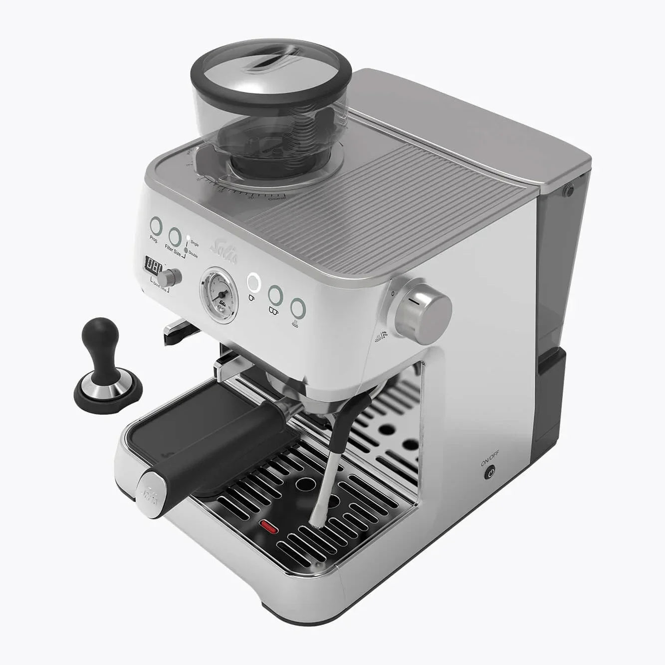 Solis Perfetta Grind & Infuse Type 1019 Silver Stainless Steel - #980.74