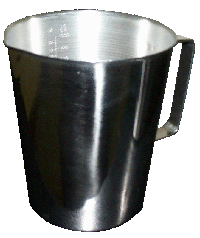 Stainless Steel Frother 32oz with measurements
