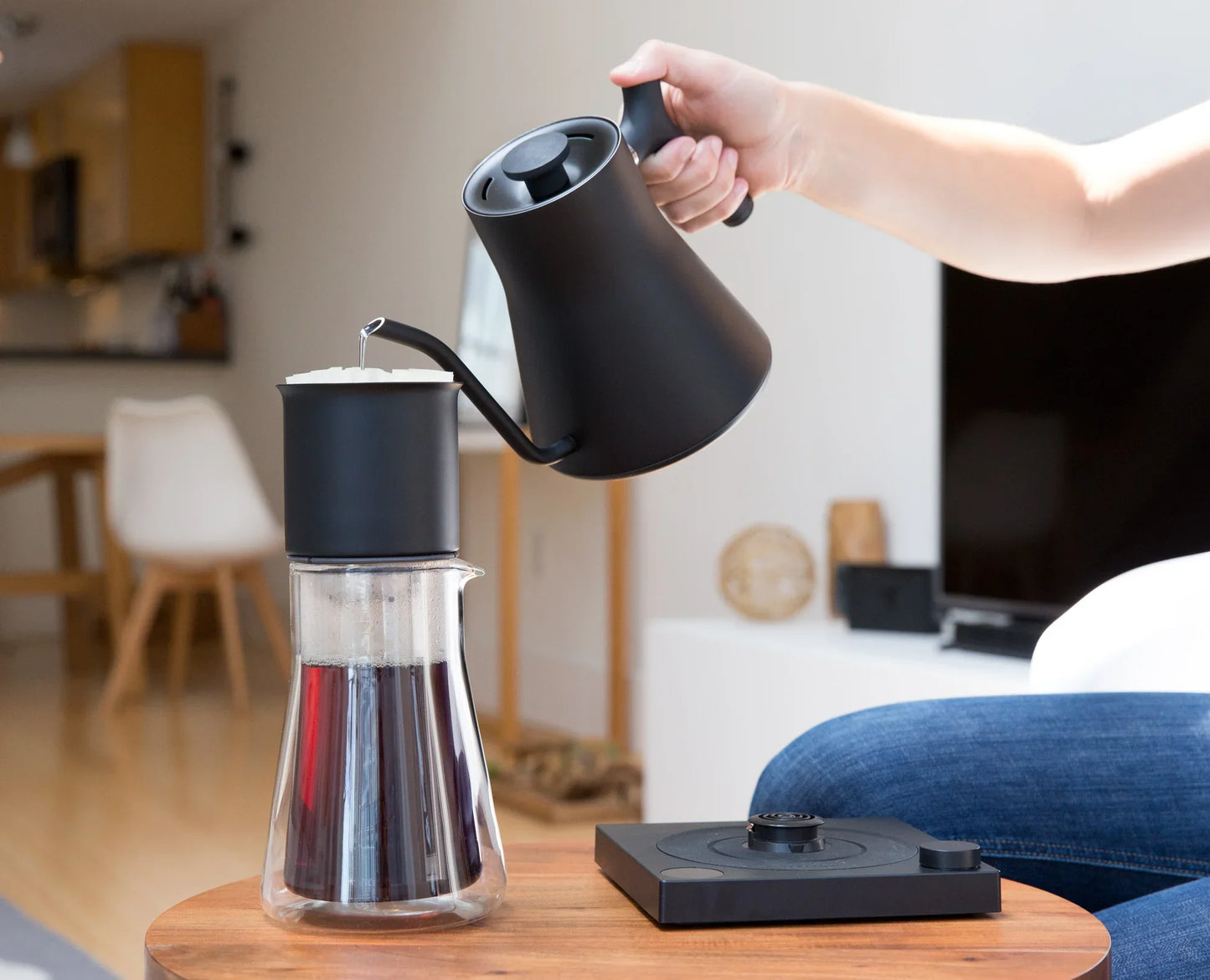 Fellow Stagg EKG+ Electric Bluetooth Pour-Over Gooseneck Kettle - Matte Black #1138