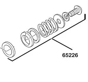 Schaerer Steam Wand Bearing Gaskets, Washers and Spring Repair Kit - 65226 