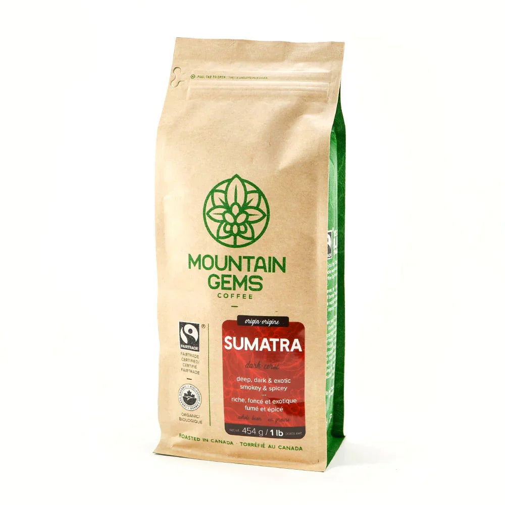 Java Works Mountain Gems FTO Sumatra Roast W.B. - 454g / 1lb Bag