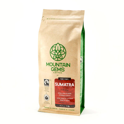 Java Works Mountain Gems FTO Sumatra Roast W.B. - 454g / 1lb Bag (EXP MAY 8/2025)