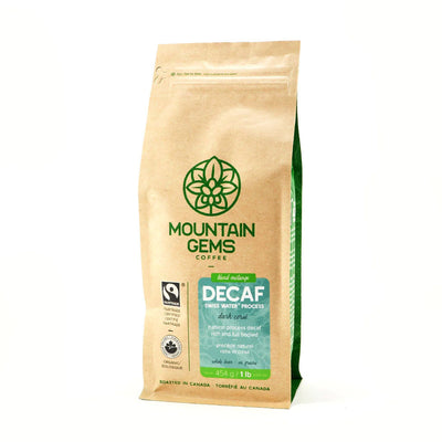 Java Works Mountain Gems FTO DECAF Swiss Water Process Roast W.B. - 454g / 1lb Bag
