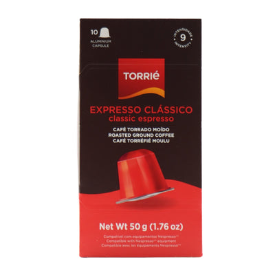 Torrie Nespresso Compatible Aluminum Capsules Box of 10 - Expresso Classico
