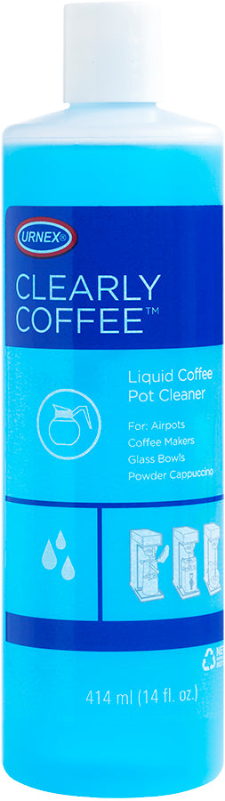 Urnex Clearly Coffee Pot Cleaner - Liquid 414ml/14oz.