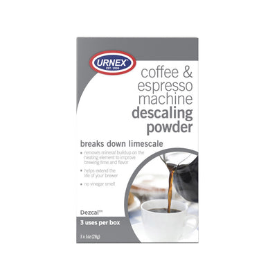 Urnex Dezcal Coffee and Espresso Machine Descaling Powder