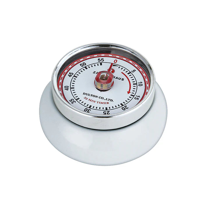 "Retro" Kitchen Timer, White, 2.75x1.25," by Zassenhaus M072242