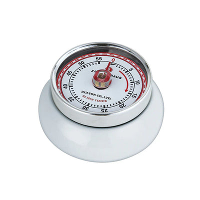 "Retro" Kitchen Timer, White, 2.75x1.25," by Zassenhaus M072242